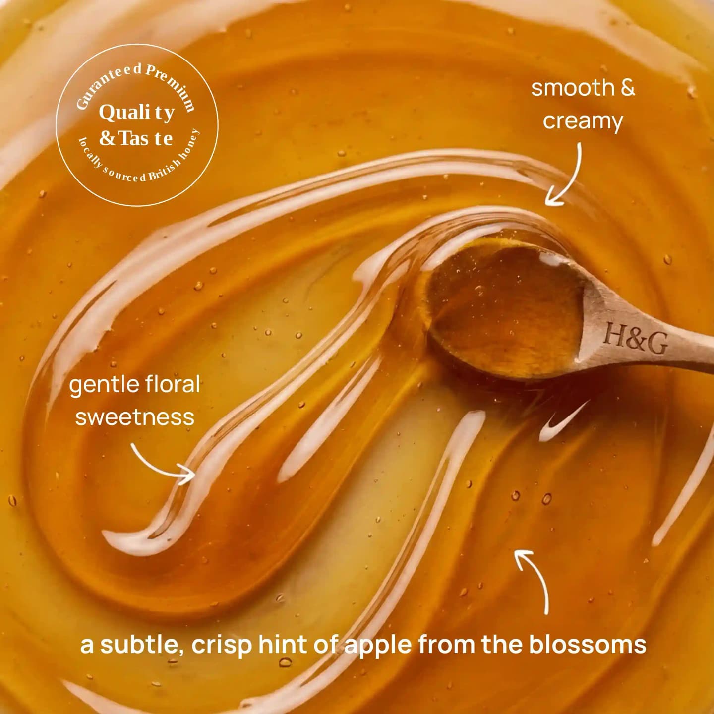 A touch of natural sweetness, honey texture